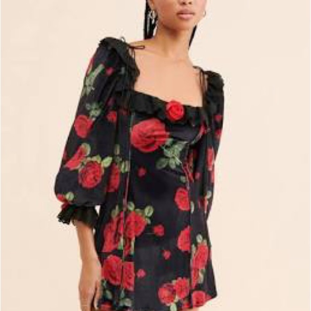 Floral Black and Red Dress, for love or lemons